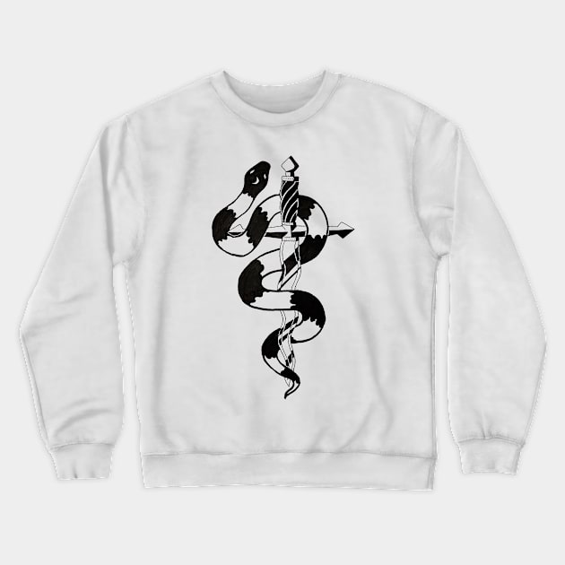 Moon serpent dagger Crewneck Sweatshirt by ncprocter